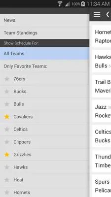 NBA Basketball Schedule Alerts android App screenshot 4