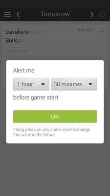 NBA Basketball Schedule Alerts android App screenshot 5