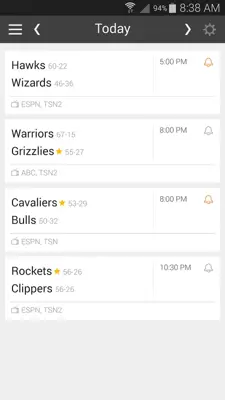 NBA Basketball Schedule Alerts android App screenshot 6